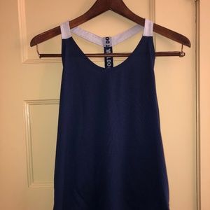 Navy Nike scoop back tank top